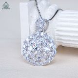  PX292 6mm Mặt dây chuyền hoa đá 