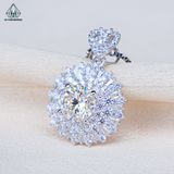  PX289 7mm Mặt dây chuyền hoa đá nhọn 