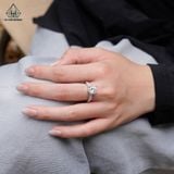  RX614 8.1mm Nhẫn nữ 2 hàng đá mũi nhọn 