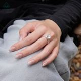  RX614 8.1mm Nhẫn nữ 2 hàng đá mũi nhọn 