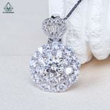  PX286 6.5mm Mặt dây chuyền hoa tròn 