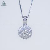  PX273 6mm Mặt dây chuyền tròn baguette 