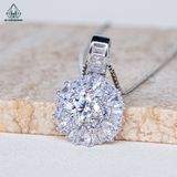  PX273 6mm Mặt dây chuyền tròn baguette 