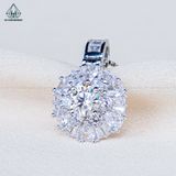  PX273 6mm Mặt dây chuyền tròn baguette 