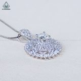  PX220 7.5mm Mặt dây chuyền viền hoa nhọn 