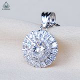  PX227 7mm Mặt dây chuyền hoa tròn 