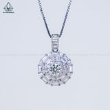  PX284 5.4mm Mặt dây chuyền tròn baguette 