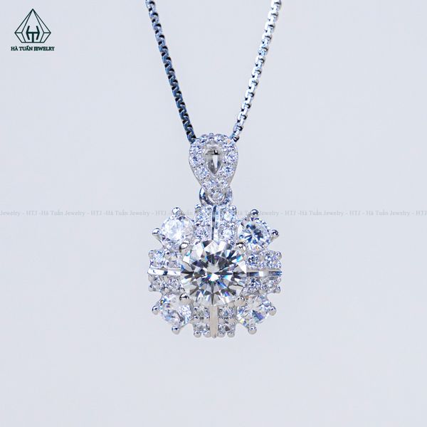  PX287 6.5mm Mặt dây chuyền vuông 