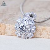  PX287 6.5mm Mặt dây chuyền vuông 