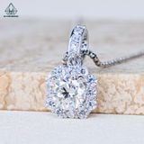  PX263 6mm Mặt dây bát giác khoá hàng đá 