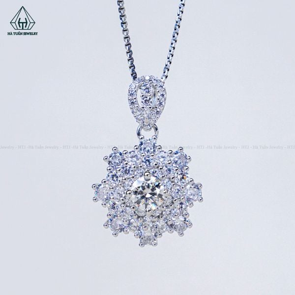  PX280 5.4mm Mặt dây chuyền hoa 8 cánh 