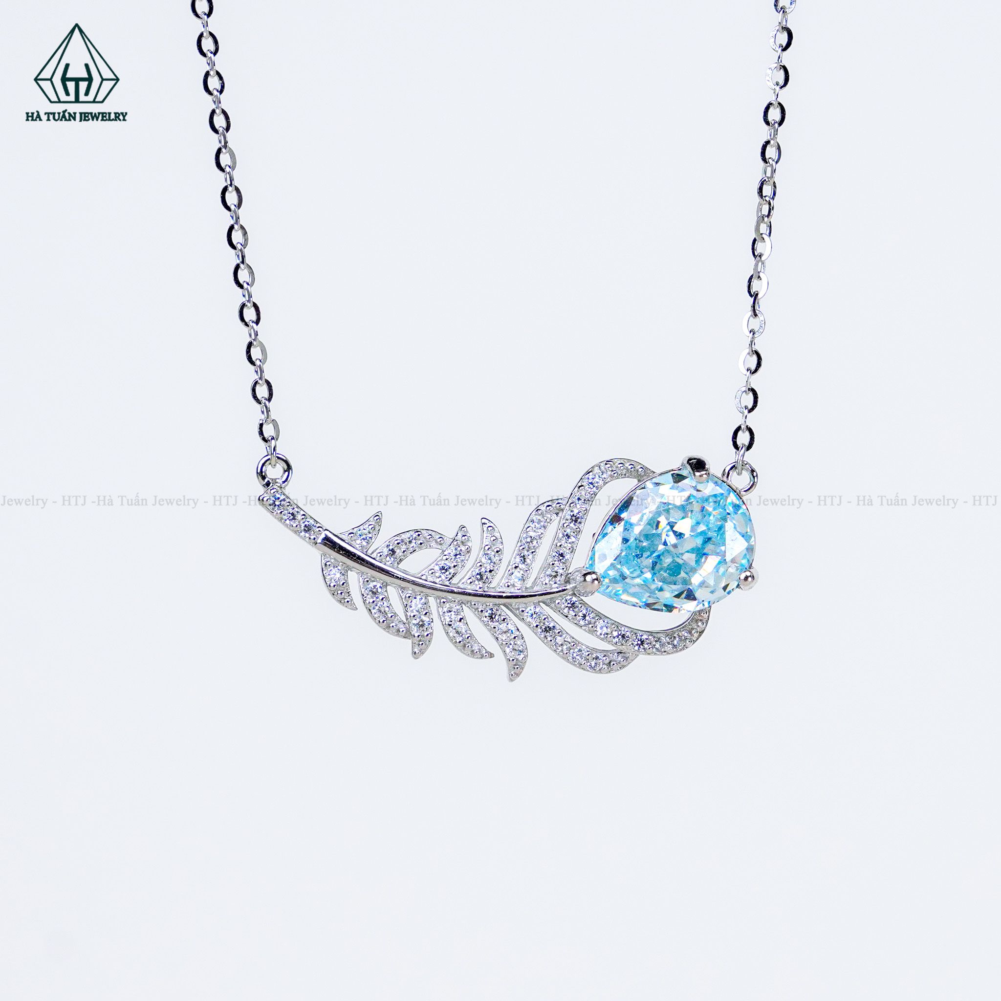  N733 Dây mặt liền đá Xanh Dương 