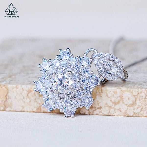  PX280 5.4mm Mặt dây chuyền hoa 8 cánh 