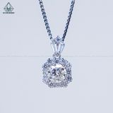  PX264 FULL MOIS 6mm Mặt dây bát giác khoá hàng đá baguette 