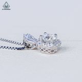  PX264 6mm Mặt dây bát giác khoá hàng đá baguette 