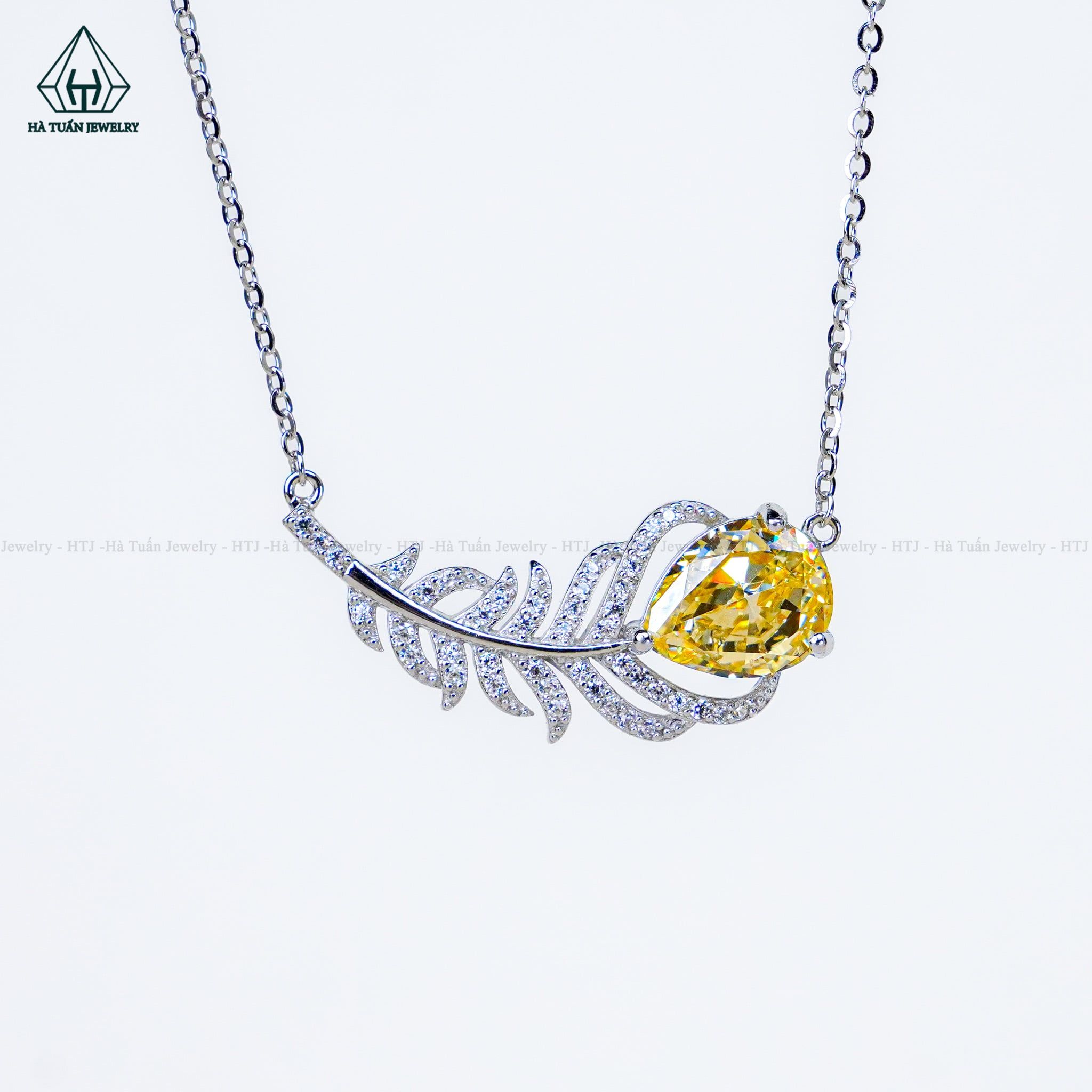  N733 Dây mặt liền đá Vàng 