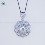  PX285 6mm Mặt dây chuyền tròn đá 