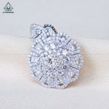  PX285 6mm Mặt dây chuyền tròn đá 