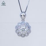  PX272 8mm Mặt dây chuyền hoa đá 