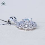  PX272 8mm Mặt dây chuyền hoa đá 