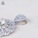  PX291 8mm Mặt dây chuyền hoa đá tròn 