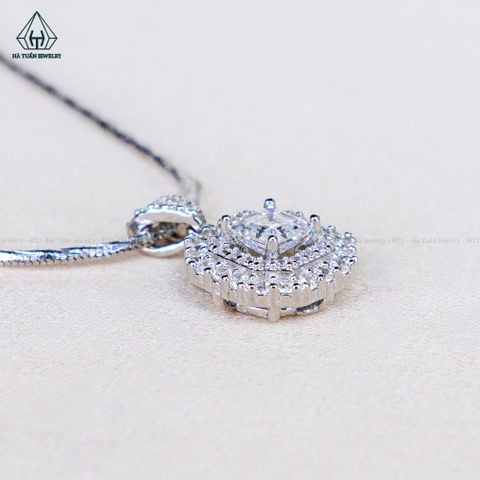 N731 Chủ MOIS Asscher 4*4mm Dây mặt liền