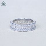  RX144 Nhẫn phối baguette + tấm tròn 