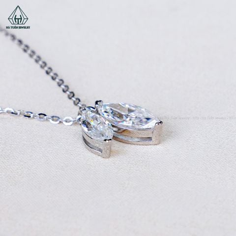 N738 Dây mặt liền đá Mois Pear