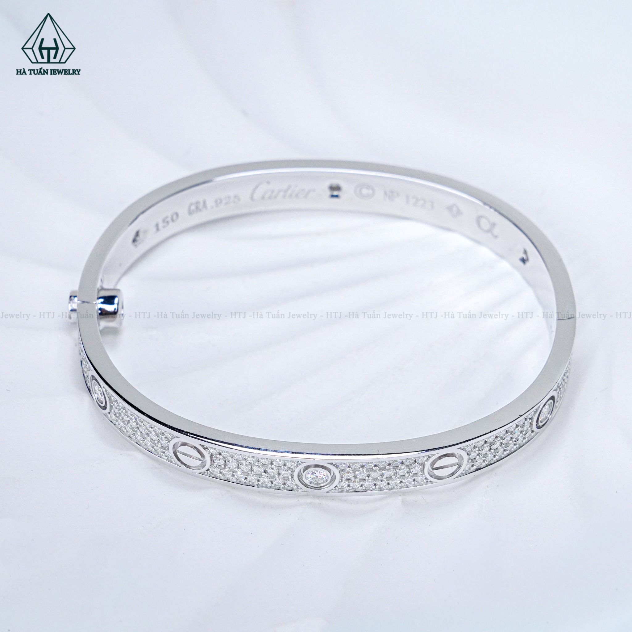  BGX233 Vòng tay Cartier FULL MOIS (Bản 6mm) 