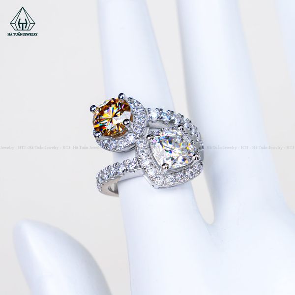  RG343 VT18K - Chủ Mois Cushion 7*7mm + Chủ Mois Yellow 7.2mm 