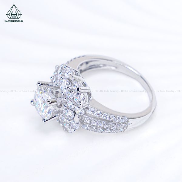  RX704 7mm Nhẫn nữ vuông tròn 