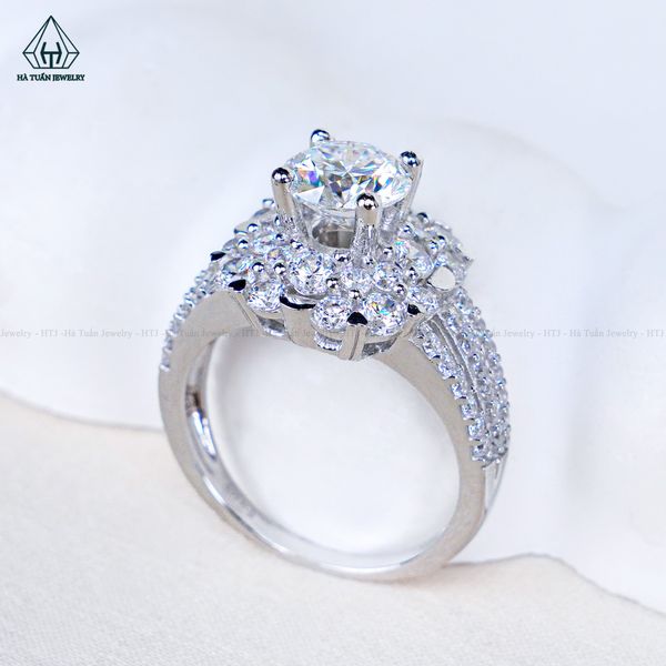  RX704 7mm Nhẫn nữ vuông tròn 