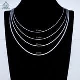  NCX034 2.5mm Dây chuyền mì kim cương 