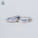  CR176 Nhẫn đôi hình thoi 