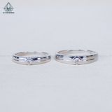  CR176 Nhẫn đôi hình thoi 