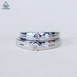  CR176 Nhẫn đôi hình thoi 