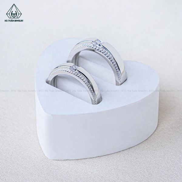  CR175 Nhẫn đôi princess 