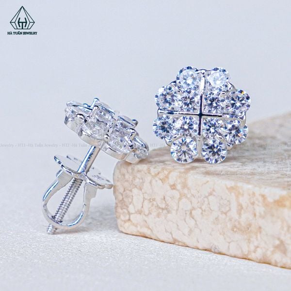  E114 Bông tai cỏ bốn lá 