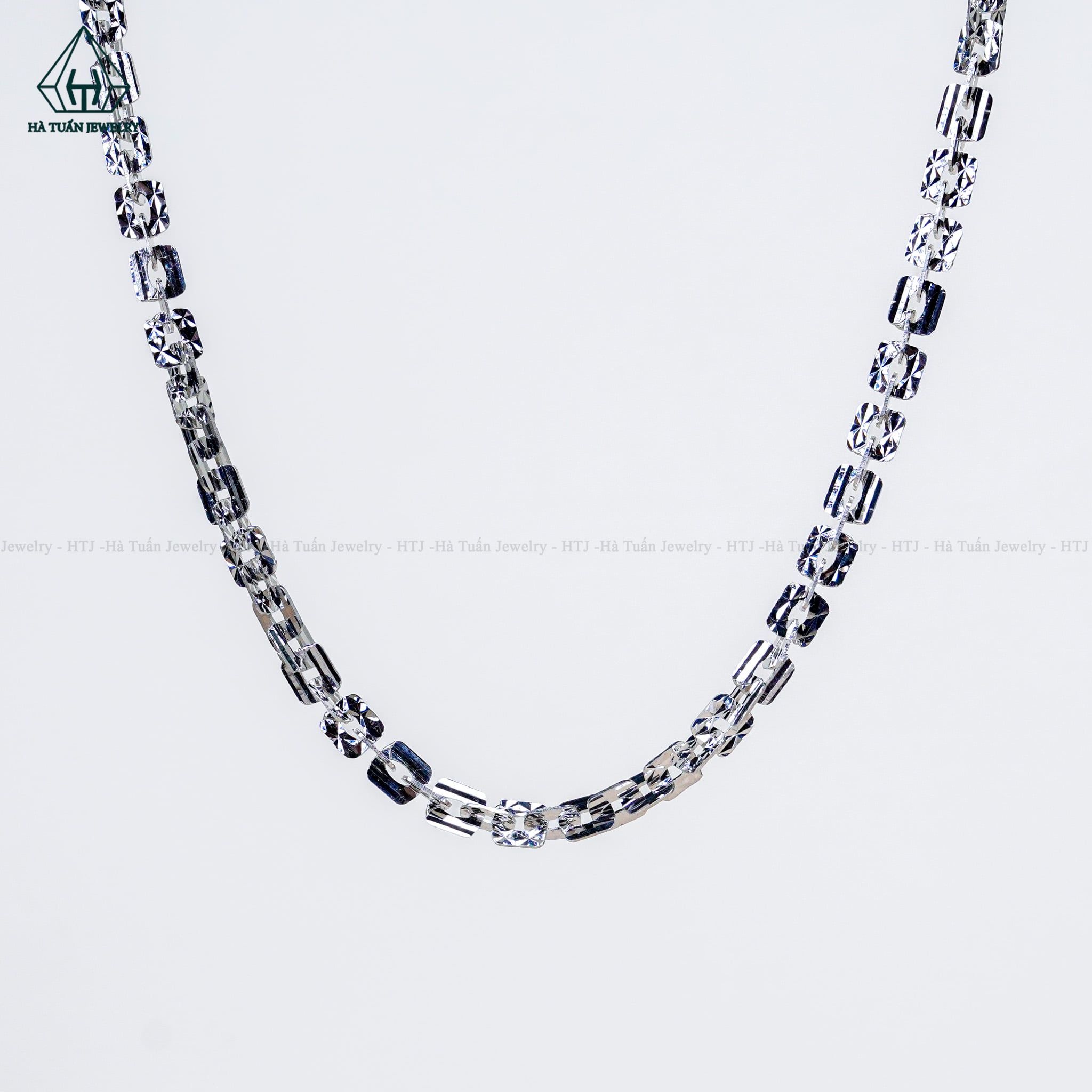  NC038 4mm Dây chuyền vuông xoắn móc máy 