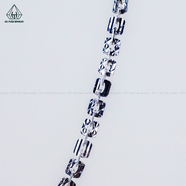 NC038 4mm Dây chuyền vuông xoắn móc máy