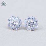  EX520 5mm Bông tai hoa 4 cánh nhọn 