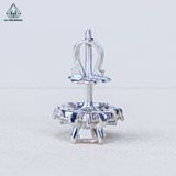  EX520 FULL MOIS 5mm Bông tai hoa 4 cánh nhọn (Không mã cạnh) 