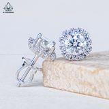  EX525 5.4mm Bông tai vuông đá 