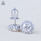  EX525 5.4mm Bông tai vuông đá 