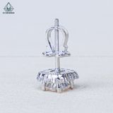  EX525 5.4mm Bông tai vuông đá 