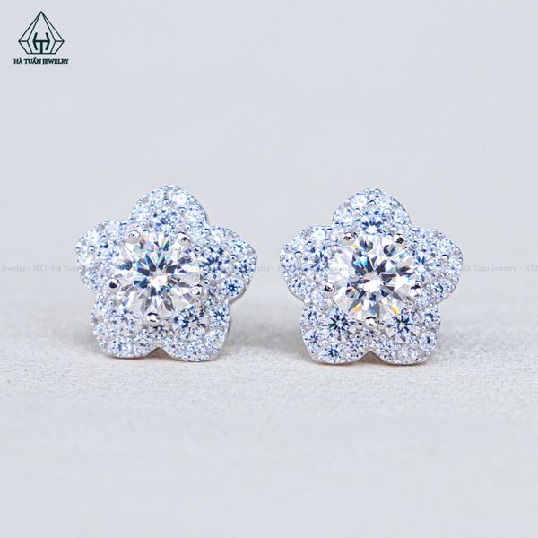  EX522 5mm Bông tai hoa 5 cánh 