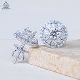  EX529 5mm Bông tai tròn đá 