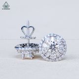  EX529 5mm Bông tai tròn đá 