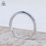  R978 Nhẫn nữ nửa hàng đá chìm (Bản 2.6mm) 