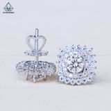  EX528 FULL MOIS 5mm Bông tai vuông nhọn 